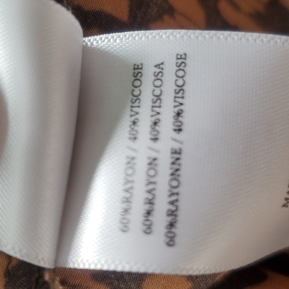 NWT RAILS Skirt Addison Animal Print Smocked Cheetah Leopard Brown Size M - Picture 8 of 10